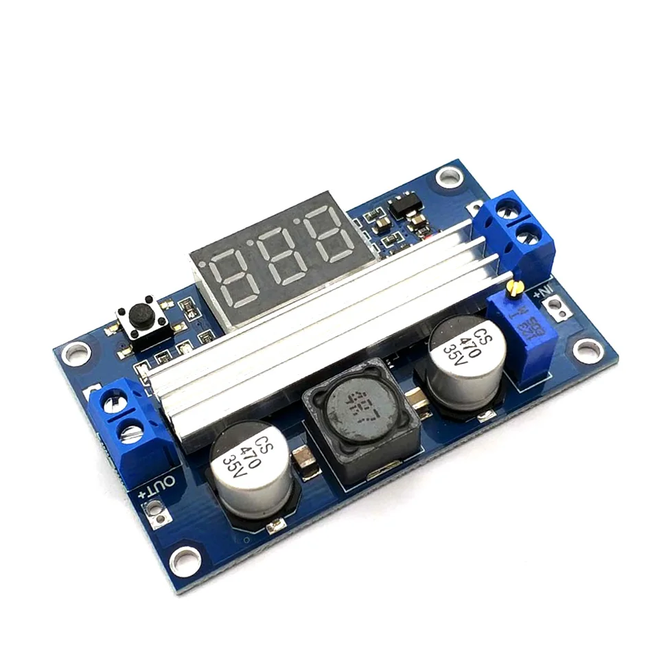 DC-DC 3~35V To 3.5~35V LTC1871 Booster Step Up Step-Up Module Converter Regulated Power Supply+VoltMeter