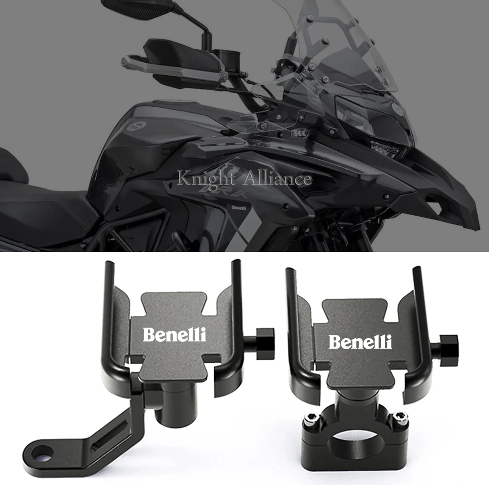 

Motorcycle Mobile Phone Holder Handlebar GPS Stand Navigation Bracket For Benelli TRK 502 502X TNT 125 300 600 Leoncino 250 500