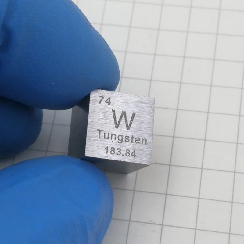 Hohe Reinheit 99.95% Wolfram Block Metall W Periodische Tabelle Cube Hohe Dichte Wolfram Cube Hobby Display Sammlung 10*10*10mm