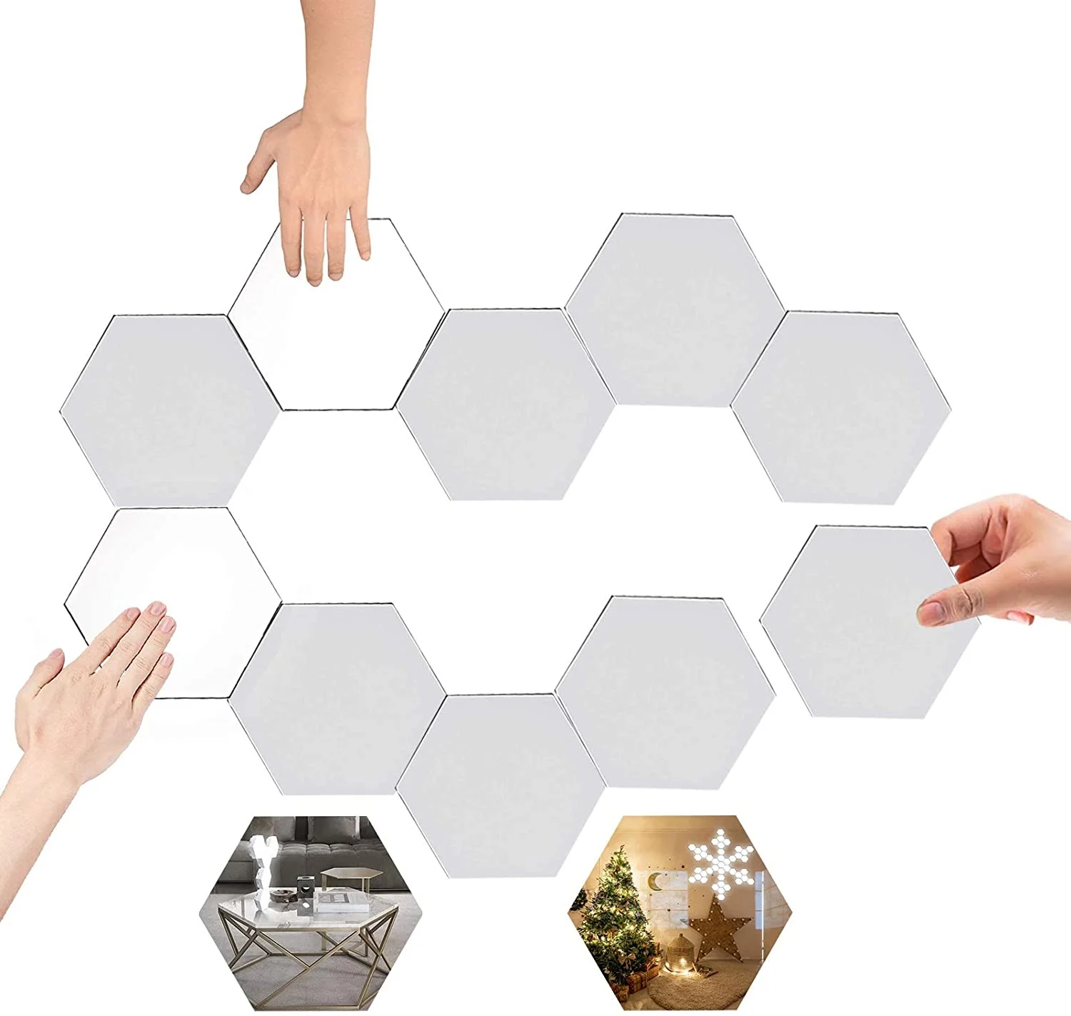 

3Pcs Touch Control Sensitive Quantum Lamp Modular LED Hexagon WALL Light For Home Decoration