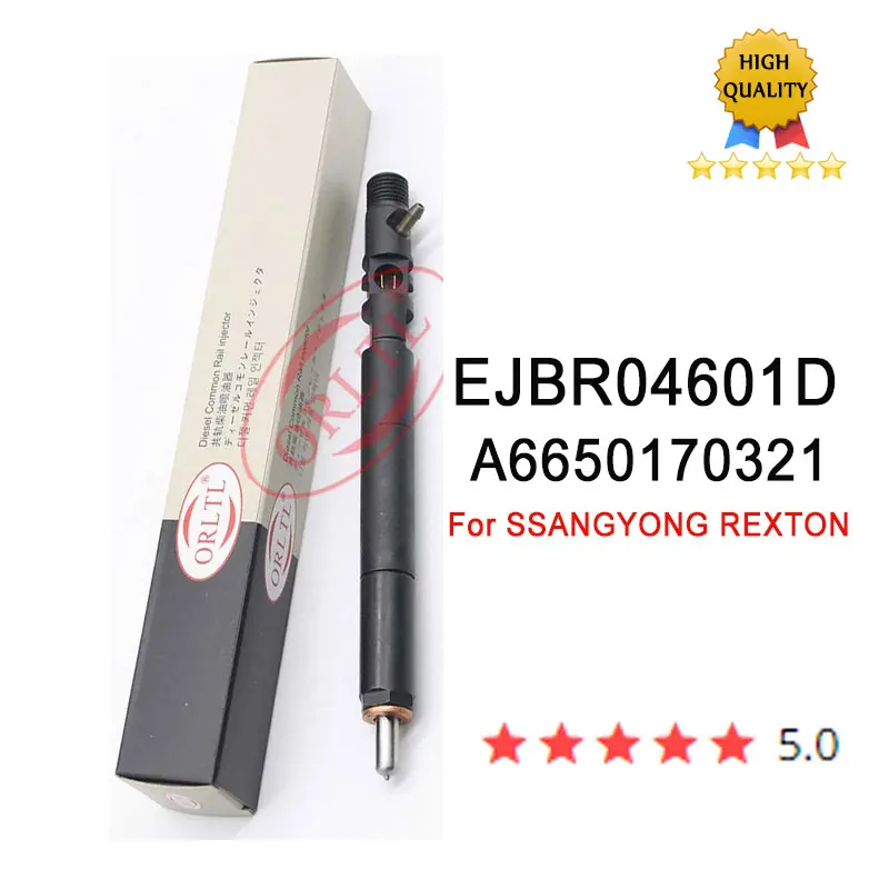 5 Pieces ORLTL A6650170121 Diesel EJBR04601D Common Rail Fuel Injector R04601D OEM For SSANGYONG Kyron REXTON 2.7 6650170121