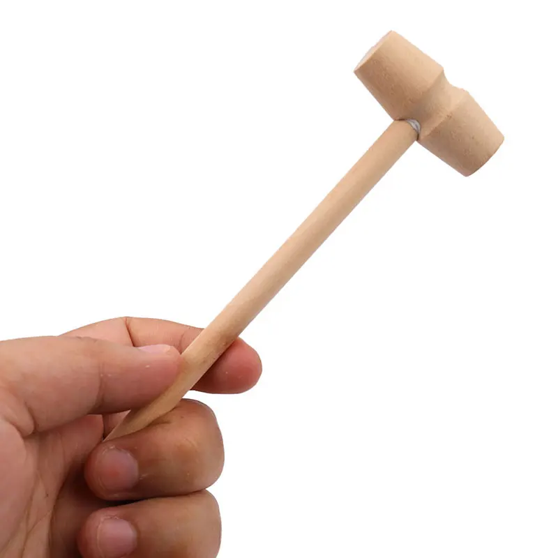 20Pcs/50Pcs/100Pcs Mini Wooden Hammer Balls Toy Pounder Replacement Wood Mallets Baby Educational Toy for Home Wholesale