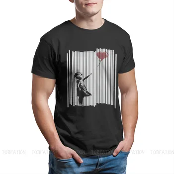 I คงที่ It หั่นบอลลูนสาว Essential Banksy Graffiti Wall Art Tshirt กราฟิก T เสื้อ Homme ผ้าฝ้ายขนาดใหญ่