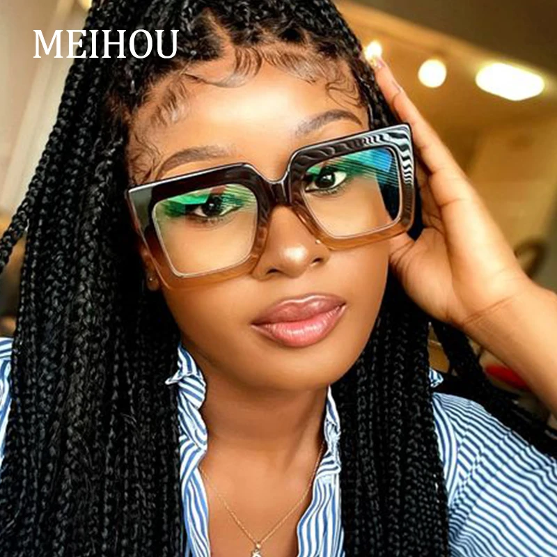 Ladies\' Oversized Square Frame Glasses For Y2k Style & Festival Deco Women main image 4
