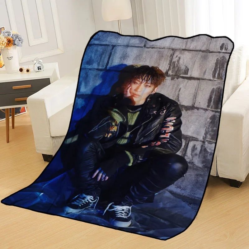 Personalized Blankets Custom B.A.P Blankets for Beds Soft DIY Your Picture Decoration Bedroom Throw Travel Blanket