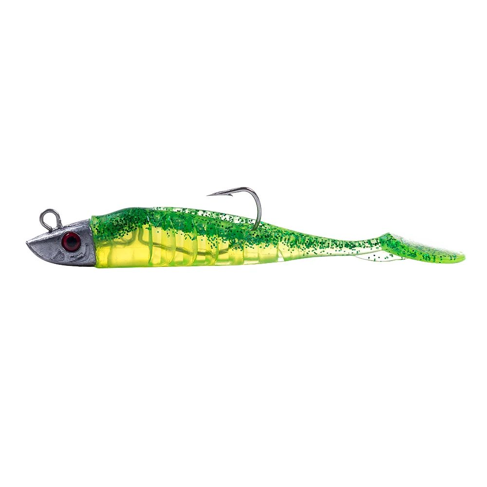 HENGJIA Jigging-Kopf, weicher Silikon-Köder, Wobbler, 9 cm, 15 g, 11 cm, 25 g, Meeresangeln, weiche Köder, Swimbait, Peche für Bass, Hecht, Leurre – Detail 8