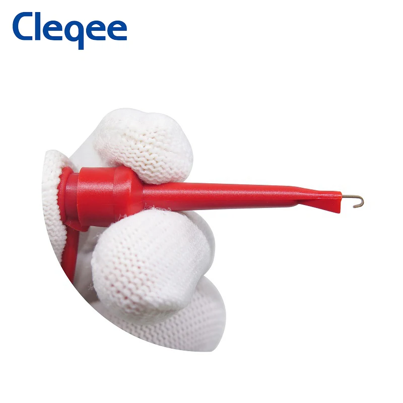 Cleqee-قابس ذكر P1007 BNC Q9 إلى خطاف اختبار مزدوج ، رصاص اختبار مسبار الذبذبات كابل 120 سنتيمتر