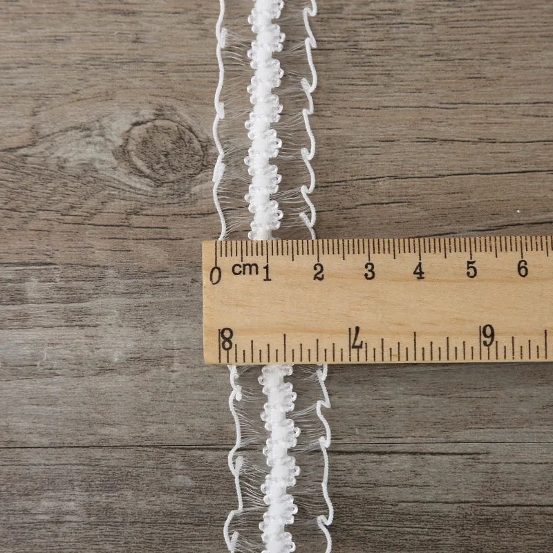 10 Yards Lace elastic lace fabric DIY hair accessories elastic neck skirt lace trim clothing accessories webbing Stretch lace