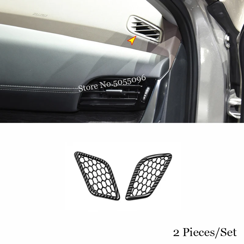 

For Nissan Rogue X-Trail T33 2021 2022 ABS Carbon fiber Accessories Car front Small air outlet Decoration Cover Trim Car Styling