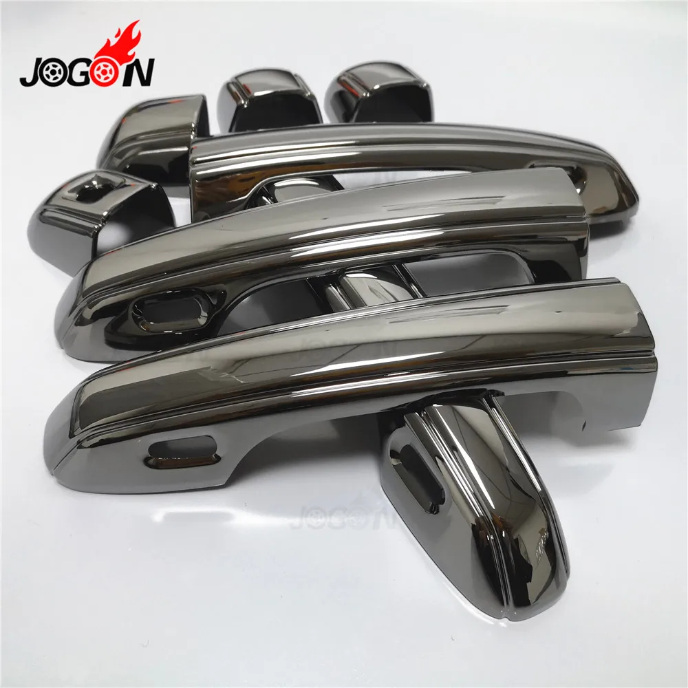 8pcs Advanced plating material  Black titanium  Door Handle Cover Trim For Lexus LX570 LX 570 2016 2017 2018 Facelift