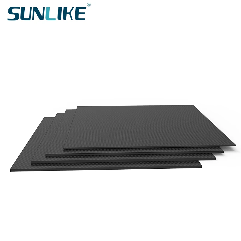 200mm X 300MM Matte Surface 3K Carbon Fiber Sheet  Plate Panel 0.5mm 1mm 1.5mm 2mm 3mm 4mm 5mm High Composite Hardness RC  Model