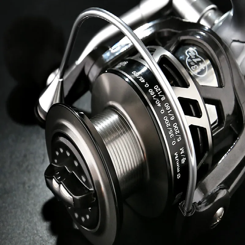 4.6:1 Fishing Reel 4000s 5000s Spinning Reels 8KGCarbon Fiber Drag Power Carp Fishing Tackles Trolling Peche Wheel Vara De Pesca