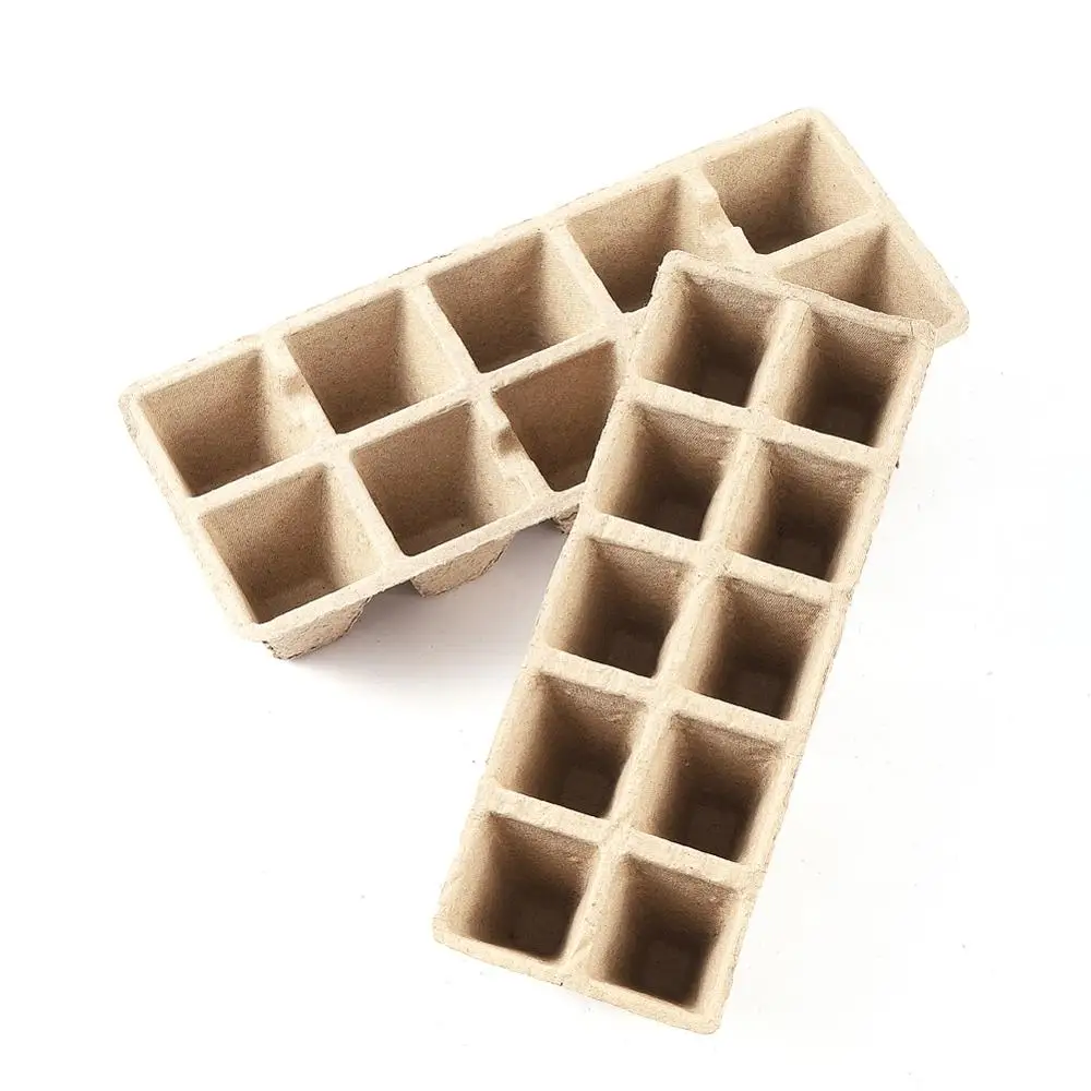 10 Grids Peat Pots Seed Starter Peat Pots Biodegradable Sprouting Seedling Trays For Indoor And Outdoor Plants Gardening Tool