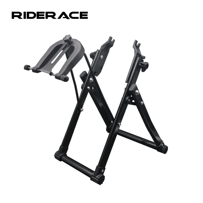 

Bicycle Folding Wheel Truing Stand Fixed Maintenance Bracket Bike Universal Triangle Vertical Foldable Parking Rack Repair Tool