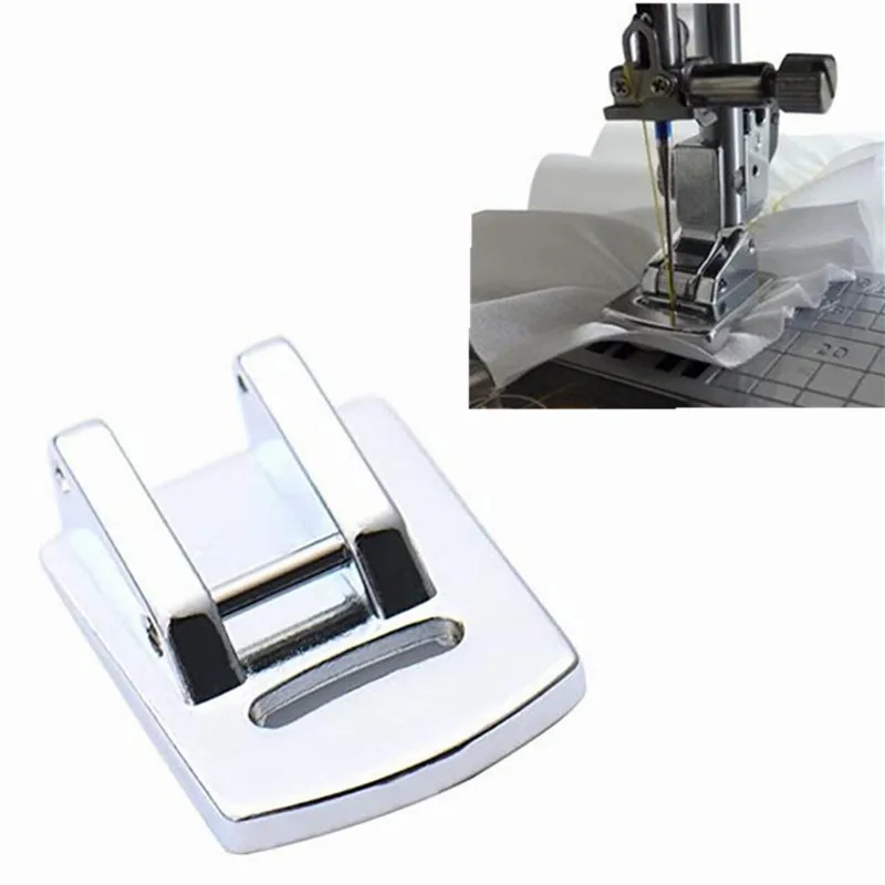 1 PCS Sewing Machine Shirring/Gathering/Welying Foot  702 Hem Presser Foot For Singer Janome Kenmore Sewing Machine Accessories