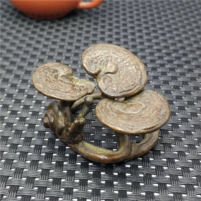 Collection The Mascot Chinese Bronze Ganoderma Lucidum Healthy And Longevity Home Decoration Disaster Avoidance Gift