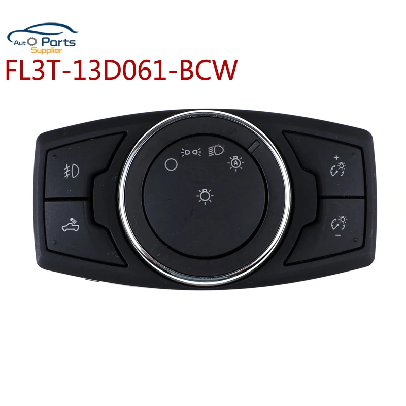 

New FL3T-13D061-BCW Headlight Fog Light Lamp Control Switch Module Button For Ford F-150 2015-2019 FL3T13D061BCW