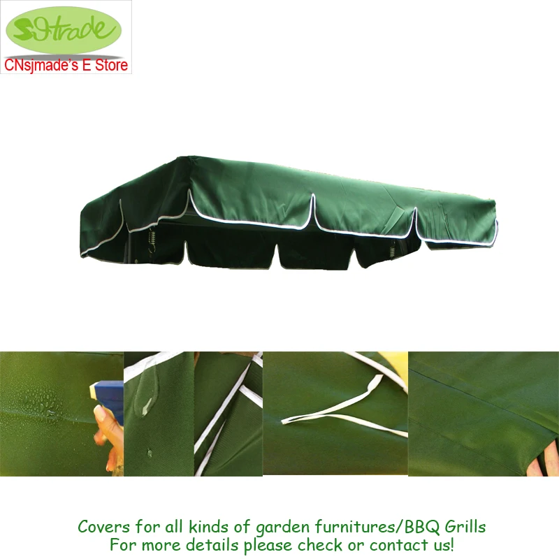 

Custom made Universal Swing Top Cover 100% Polyester 3 Sizes for choose Waterproofed Awning Canopy Sun Shade Accessories