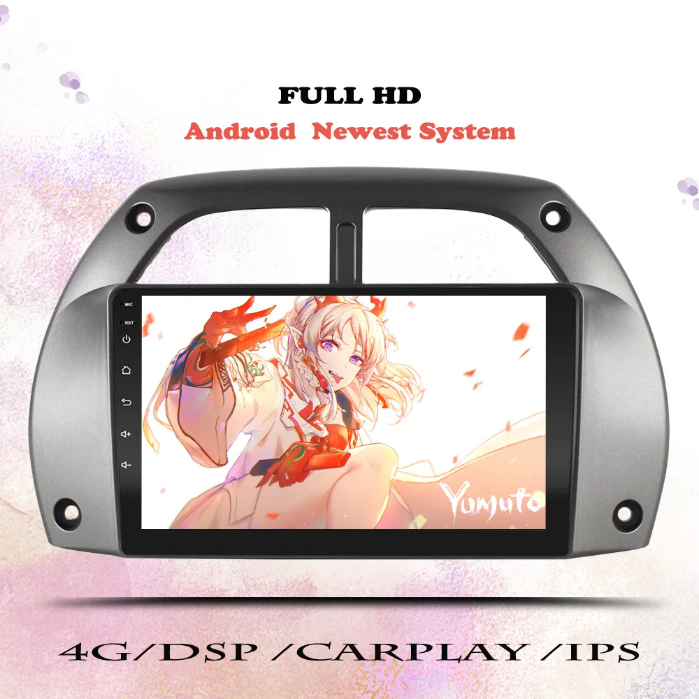 

8G+128G Android 14.0 Car Radio Stereo HU For Toyota RAV4 2001 2003 2005 2006 Auto Multimedia Player Navigation GPS DVD Head Unit
