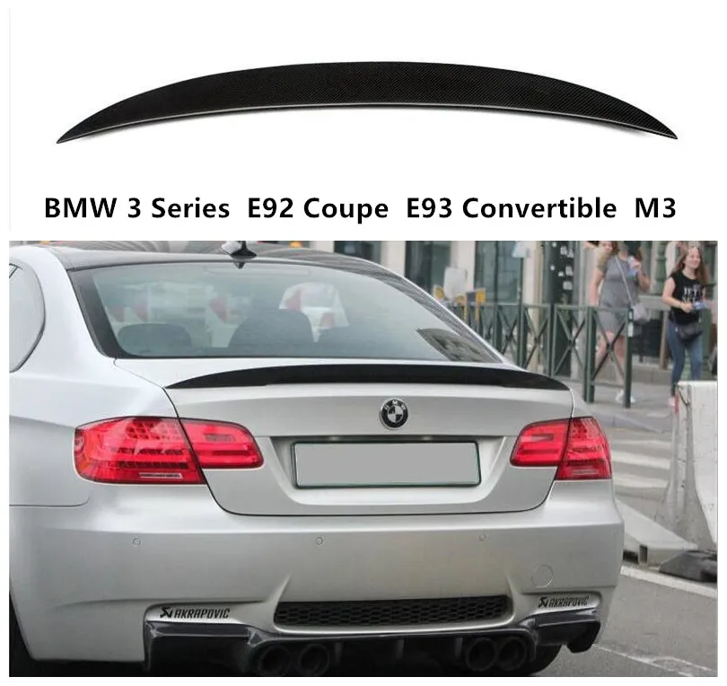 

Carbon Fiber Spoiler For BMW 3 Series E92 Coupe E93 Convertible M3 2006-2014 High Quality Wing Lip Spoilers