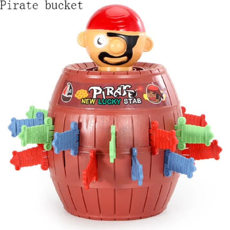 Interactive toys Pirate Bucket for Kids and adults Lucky Stab Pop Up Game Toys Intellectual Game For Kids