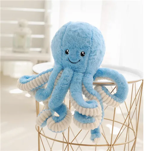 18-80 cm Cute Octopus Cushion Pendant Plush Stuffed Toy Cushions Soft Sea Animal Sofa Home Decor Doll Children Baby Shower Gifts