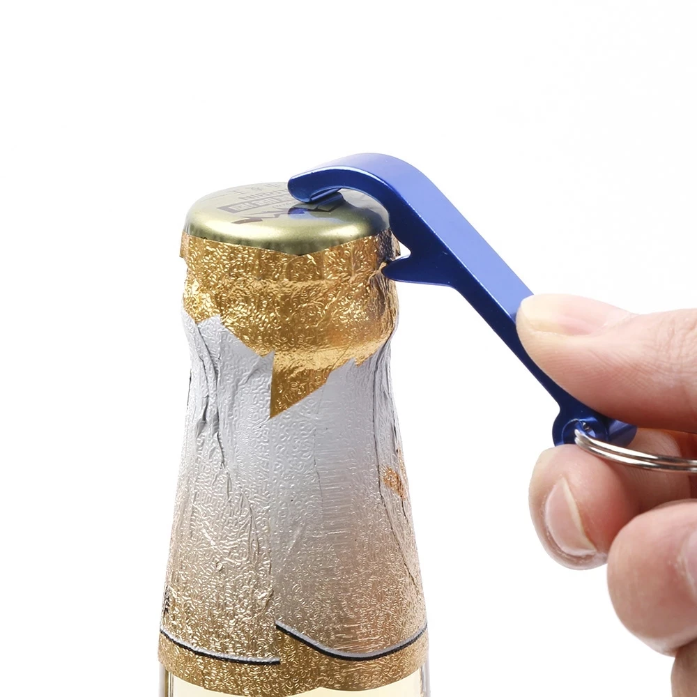Tragbarer Bierflaschenöffner, Schlüsselanhänger, 4-in-1-Tasche, Aluminium, Bierflaschenöffner, Dose, 5 Farben, Hochzeit, Party, Gastgeschenke – Detail 14