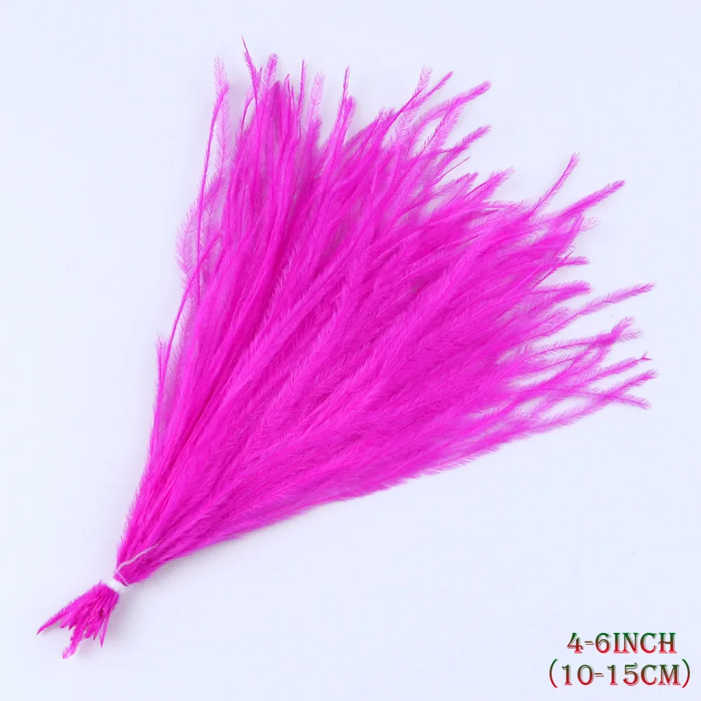 100 قطعة/الوحدة ريش النعام 10-15 سنتيمتر ريشة الحرفية النعامة الطبيعية لملابس الزفاف الخياطة أعمدة الديكور عيد الميلاد