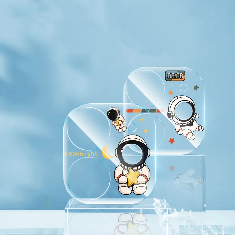 2PCS Cartoon Camera Lens Protector for Iphone 13 Pro Max Camera Sticker for Iphon 12 11 Camera Lens Stickers Soft Film Not Glass