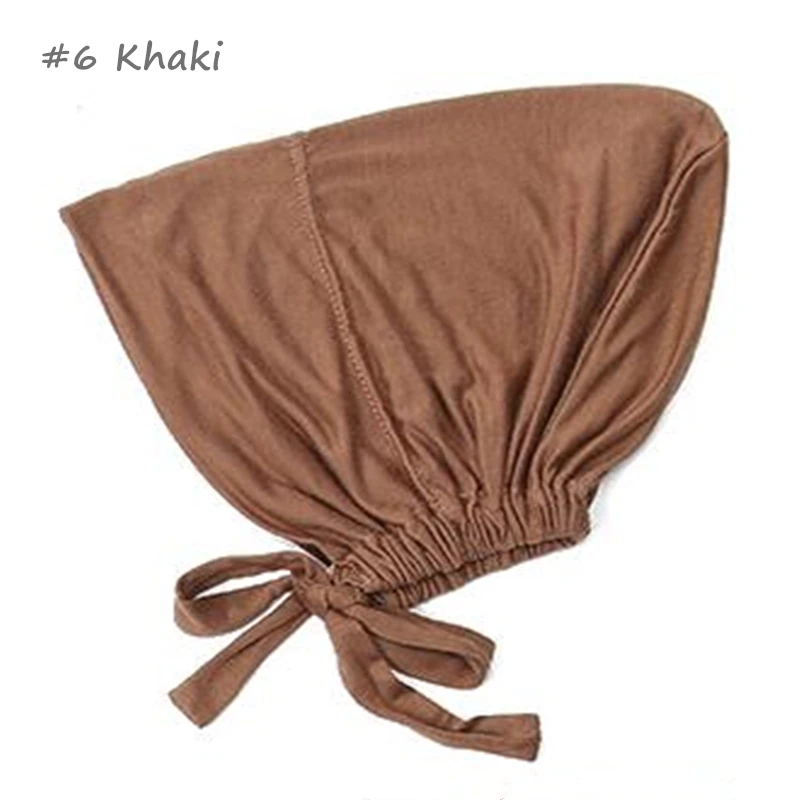 2024 Soft Modal Tie Undercaps Muslim Hijabs for Women Under Scarf Hat Hijab Caps Eid Isr Hijabs Cap Muslim Hijab femme Wrap Head