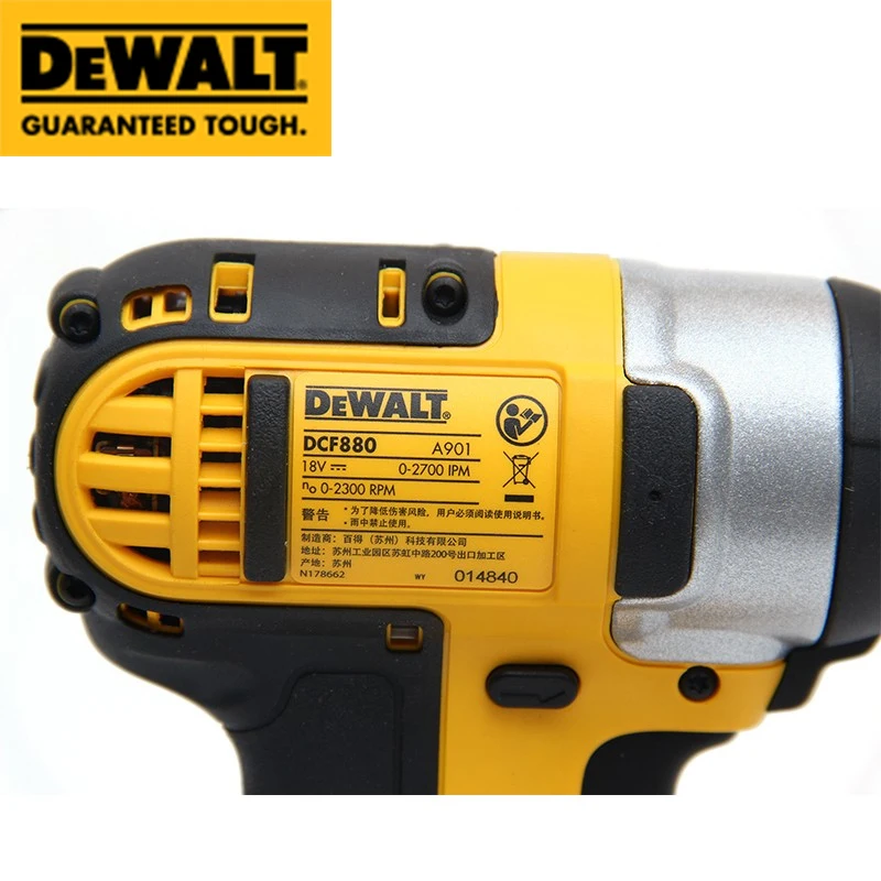 DEWALT 18V Cordless Impact Wrench Lithium Battery Rechargeable Electric Wrench DCF880 203N.m Original Impact Wrench Dewalt Tool