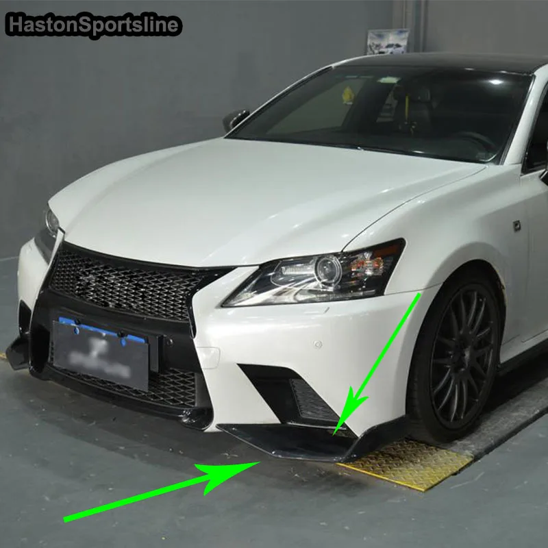 For Lexus GS F Sport GS350 Carbon Fiber Front Splitter Apron Spoiler Car Accessories 2012 2013 2014 2015