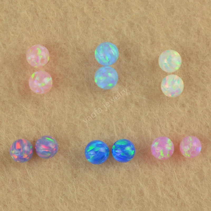 Sale 3mm Round Opal Ball Multi Colors Drilled Bead Opal For DIY Jewelry Marking