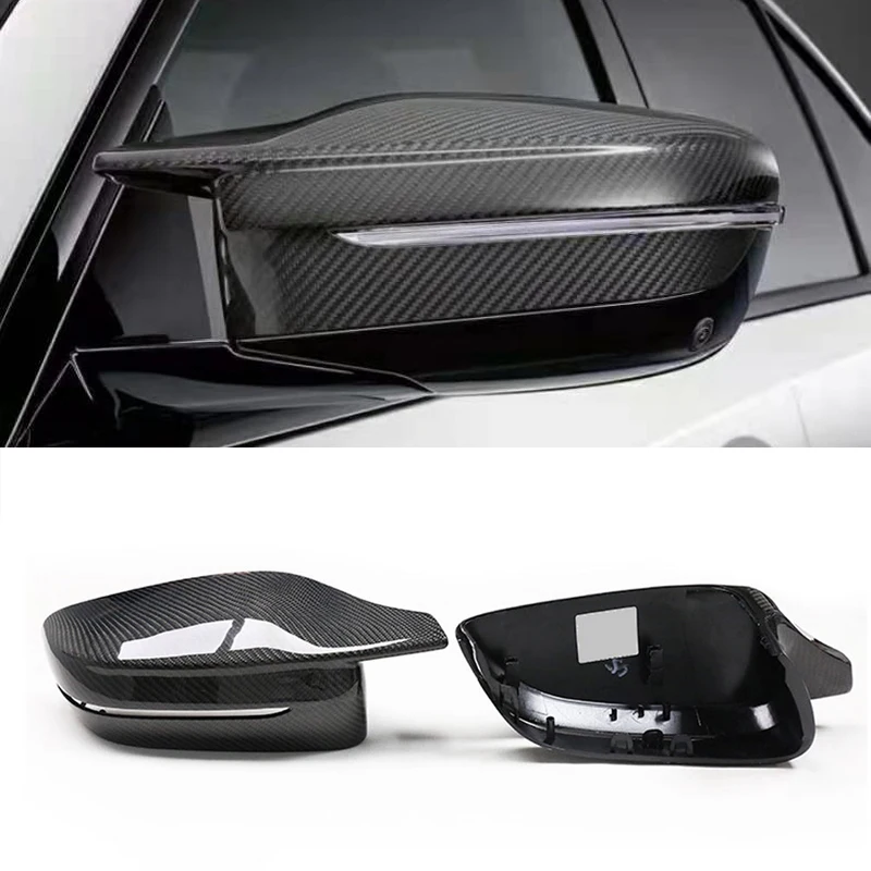 

For BMW 3 Series G20 H Style Carbon Fiber Car Outside Wing Mirror Trim Replace Rearview Mirror Cover 2019 2020 2021