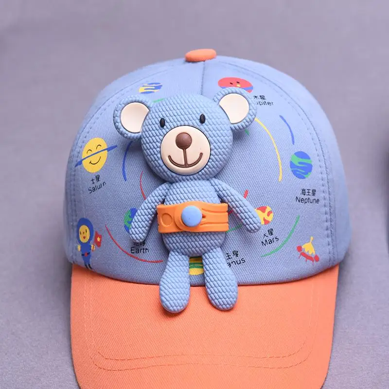 LDSLYJR new style Cartoon bear cotton Casquette Baseball Cap Adjustable Snapback Hats for child boy and girl 68