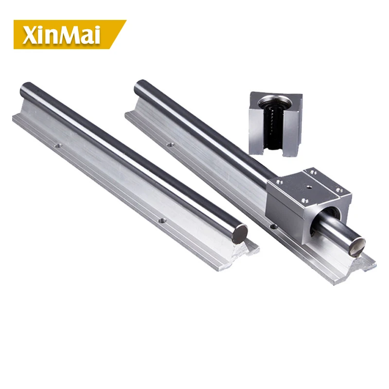 1200mm-1800mm  *2 sets linear rail SBR20 linear guide20mm Linear rails 4 pcs SBR20UU Ball Bearing Block CNC Router