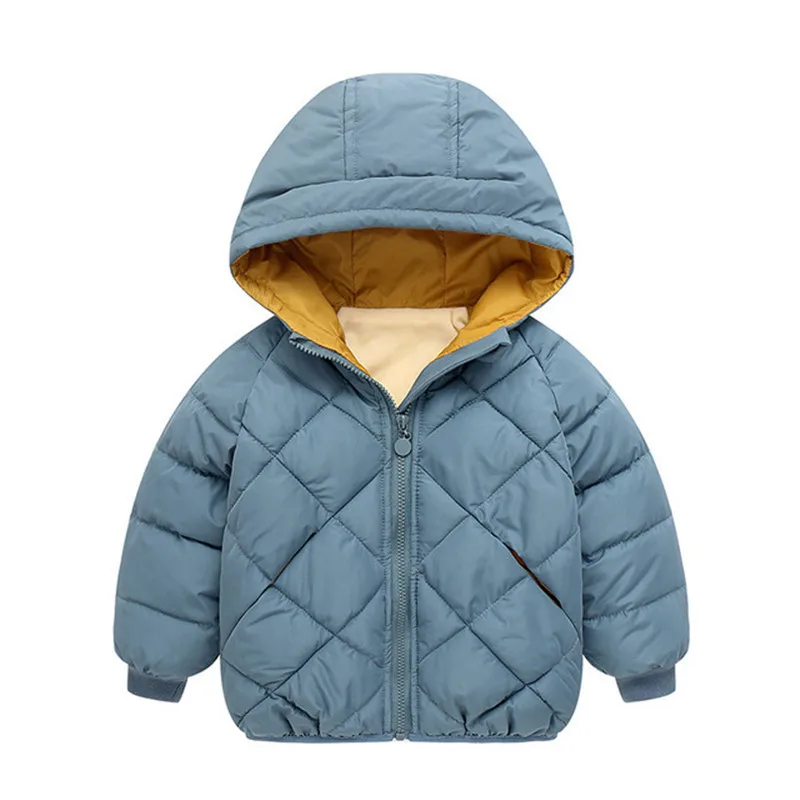 2024 Boys Jackets Children Hooded Outerwear Girls Warm Jacket Children Clothing Baby Outerwear Fashion Kids Zipper Coat Jacket