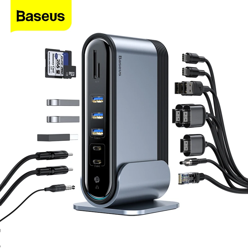 MacBook USB 3.0를 위한 최고의 확장기: Baseus USB C HUB 16 In 1 사용 후기