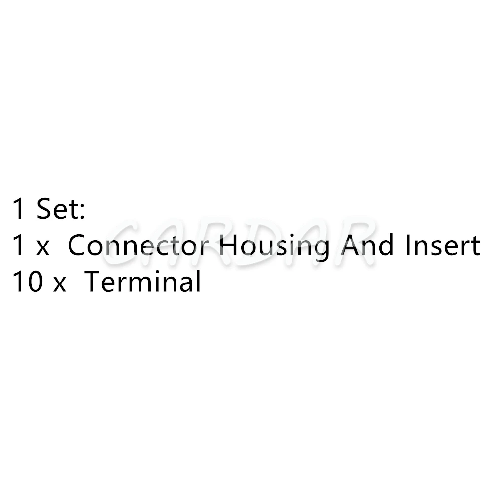 1 Set 10 Pin 0.6 Series Auto Wiring Terminal Electric Wire Adapter AC Assembly 3-929171-1 0015451473 Car Unsealed Cable Socket