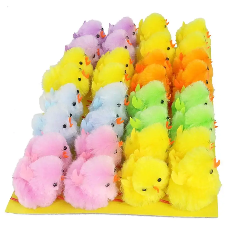 

28pcs Easter Multicolor Chicks Easter Gift Party Decoration