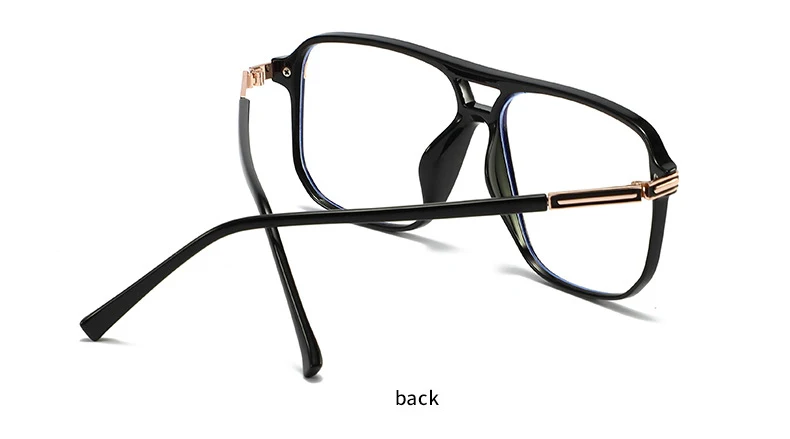 Blau Licht Blockieren Gläser Rahmen für Männer und Frauen Optische Gläser Vollrand Aviator Stilvolle Rezept Brille Pilot Rahmen – Detail 9