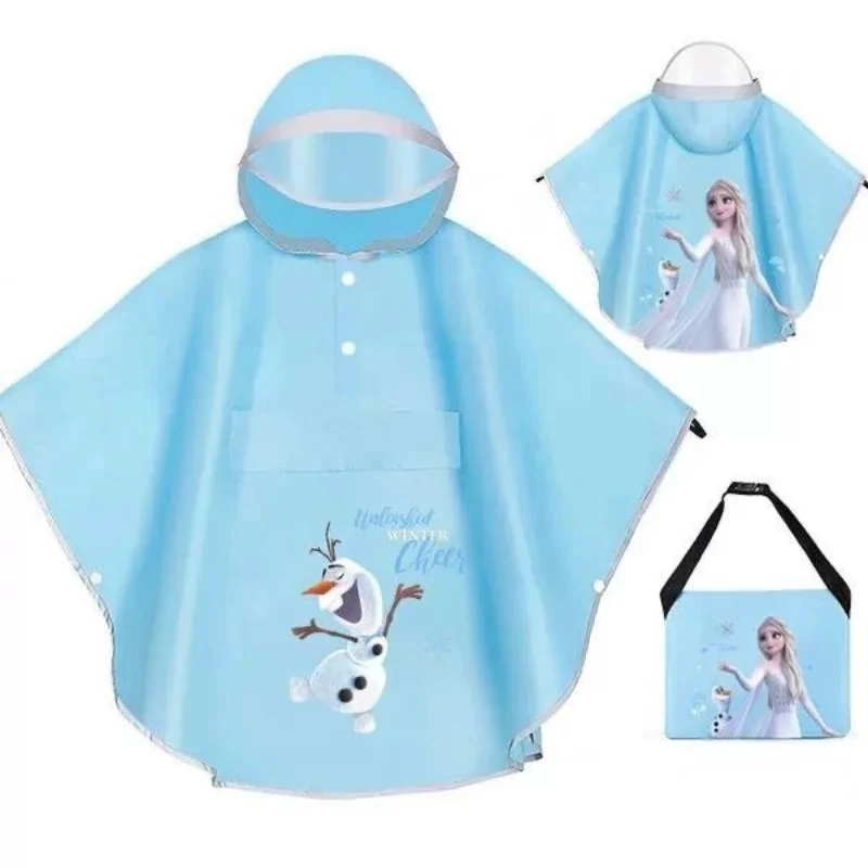 Frozen Rain Poncho Anna Elsa Poncho Kids Raincoat Outdoor Children Girls Cartoon Mickey Rain Rainproof Boys Child Rainsuit Gift