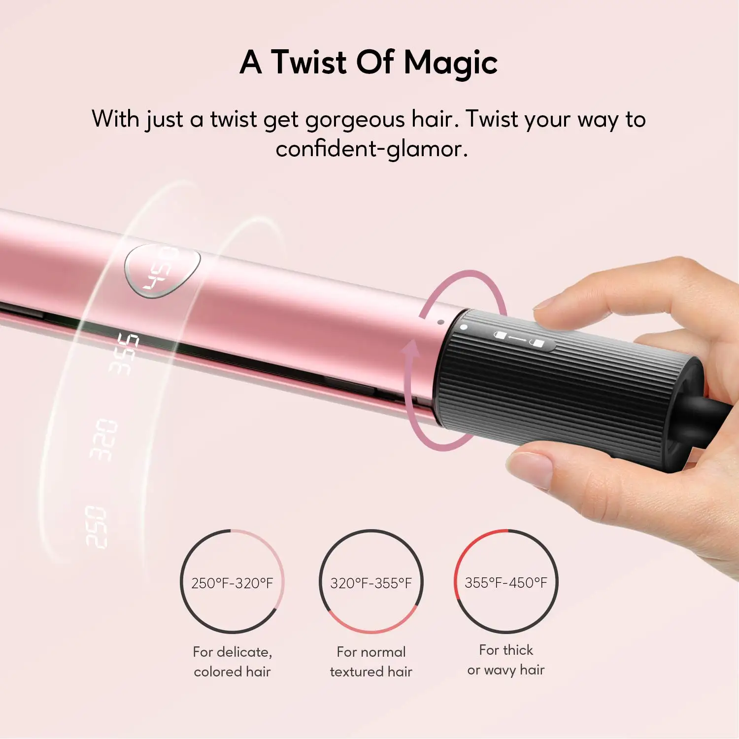 KIPOZI Professional ผม Straightener 30S ความร้อน3D ลอยแบนแบน2 In 1 Curling Iron สูงระดับ salon Hair Tool