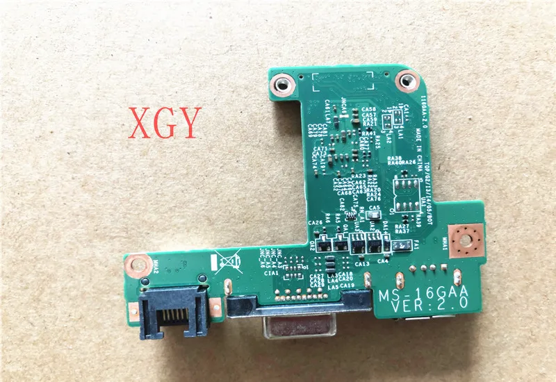 original  FOR MSI GE60 network card small board VGA USB board MS-16GAA VER: 2.0 100% test OK