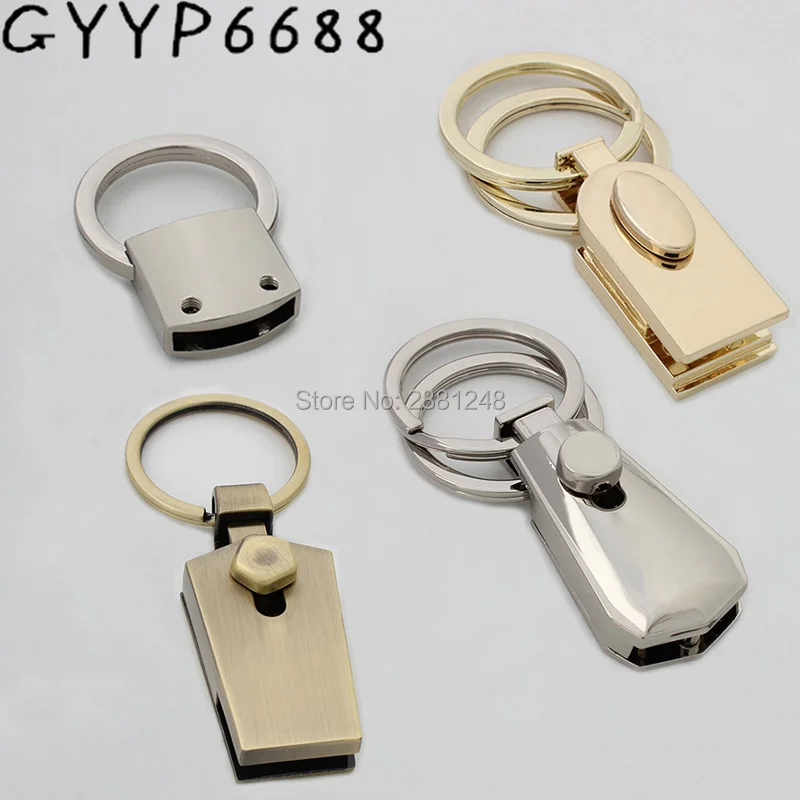 2-30pcs High quality T-shape Key Fob With 23mm Split Key Rings,Key Fob Hardware keychain accessories key