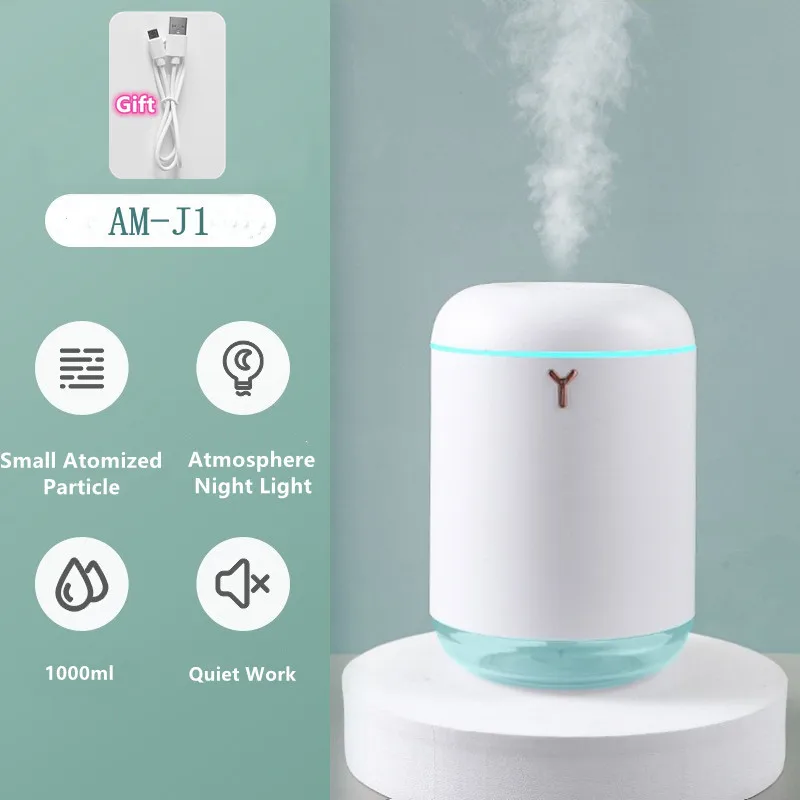 Portabel BARU Penampilan Tinggi Pelembap Ultrasonik USB Desktop Dalam Ruangan Alat Penyemprot Udara Rumah Diam Mempesona Besar Semprot Pelembap