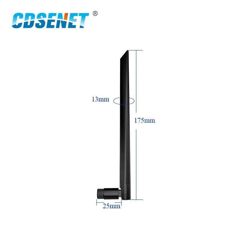 

2Pcs 2.4GHz Wifi uhf Omni Directional Antenna High Gain TX2400-JKD-20 3.0dBi Flexible 2.4G Omnidirectional Whip Antenna