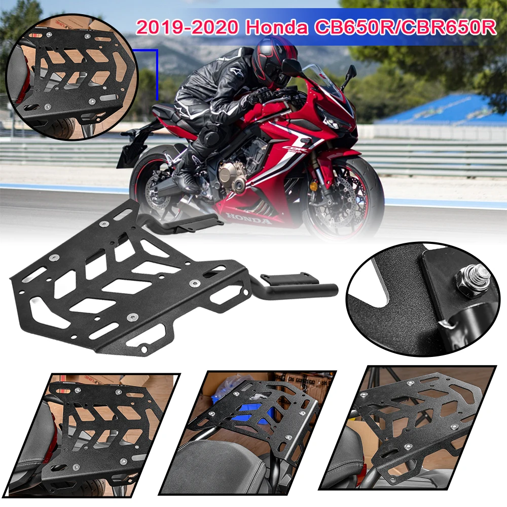 Motorcycle Rear Luggage Rack Extend Cargo Bag Case Box Support Carrier for Honda CB650R CBR650R CB 650R CBR 650R 2019 2020 Parts