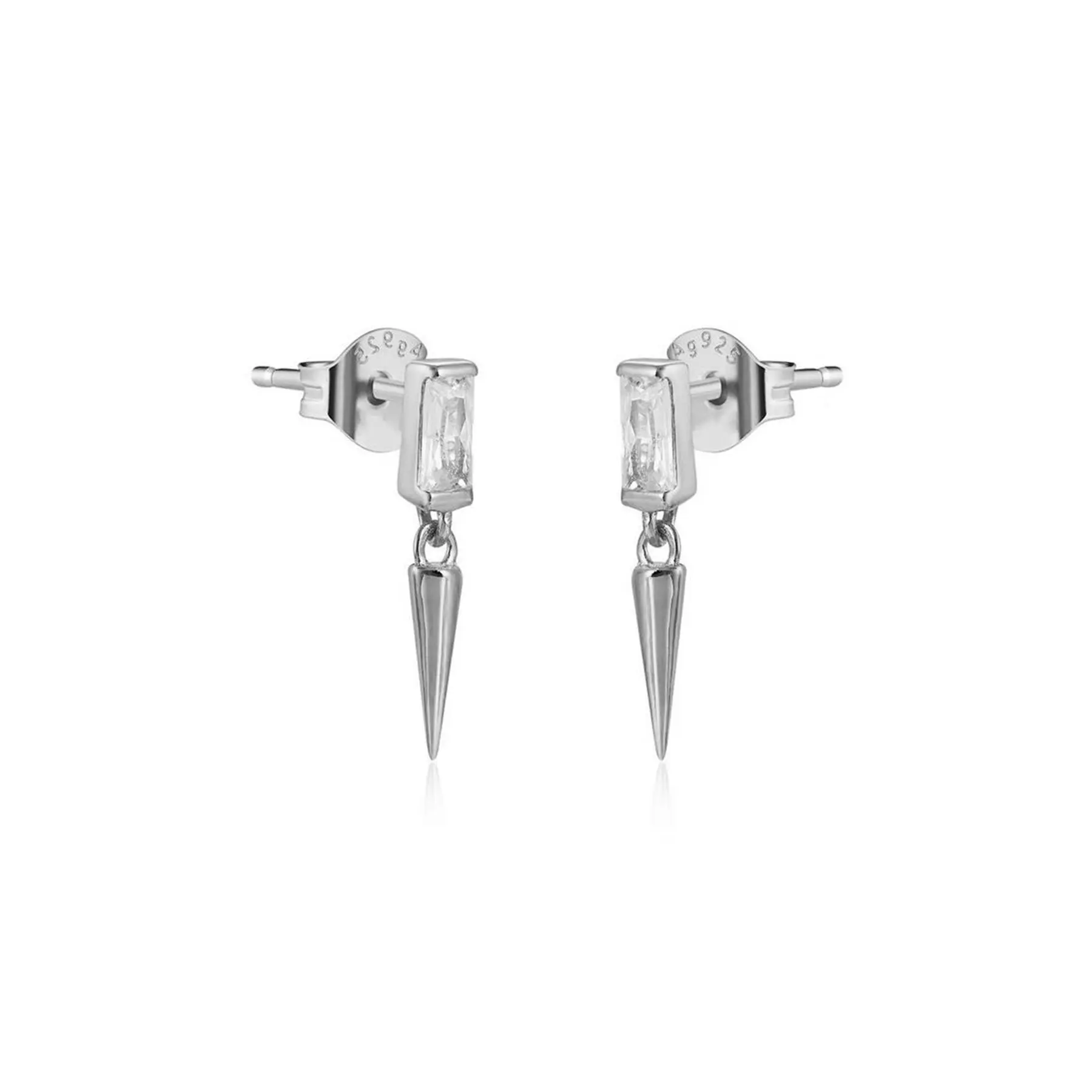 CRMYA oro argento riempito orecchini a cerchio insoliti per le donne CZ zircone Cicle Stud orecchino Piercing orecchio ragazze gioielli regalo di natale