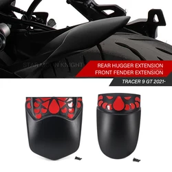 Motorrad Zubehör Vorne/Hinten Kotflügel Kotflügel Extender Hugger Verlängerung Refit Für Yamaha Tracer 9 GT Tracer9 2021-